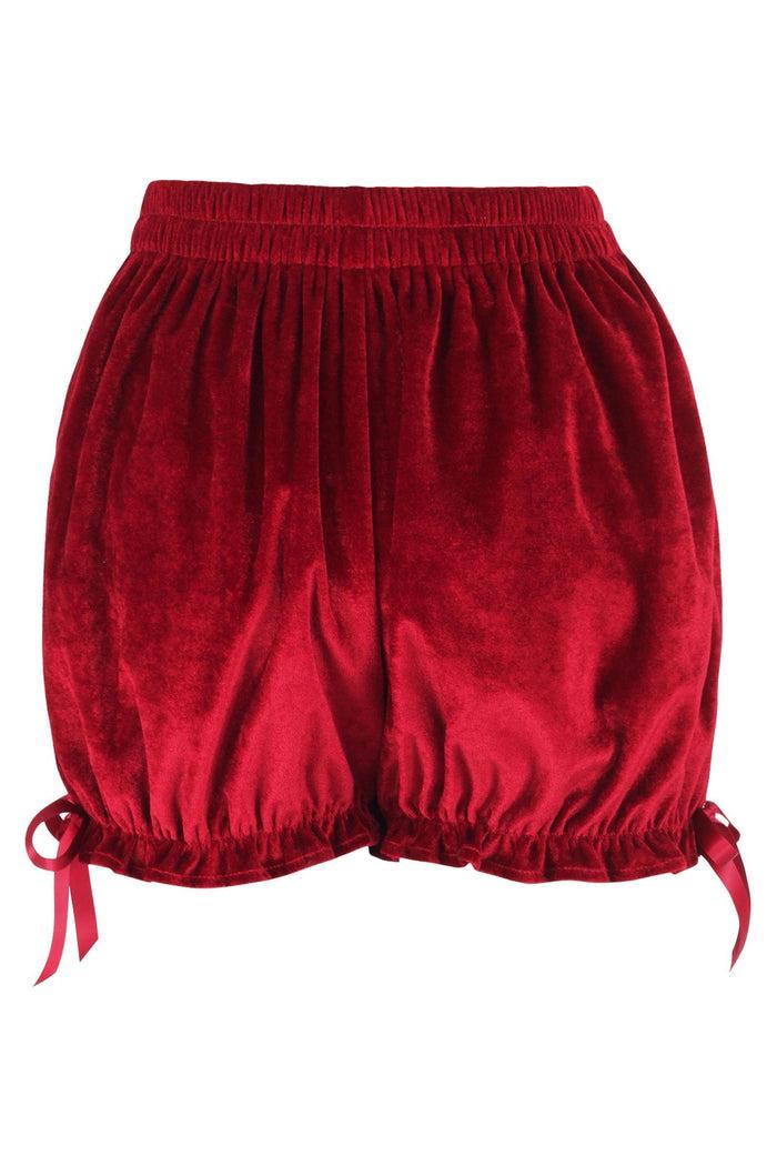Daisy Beachwear Dark Red Velvet Bloomers