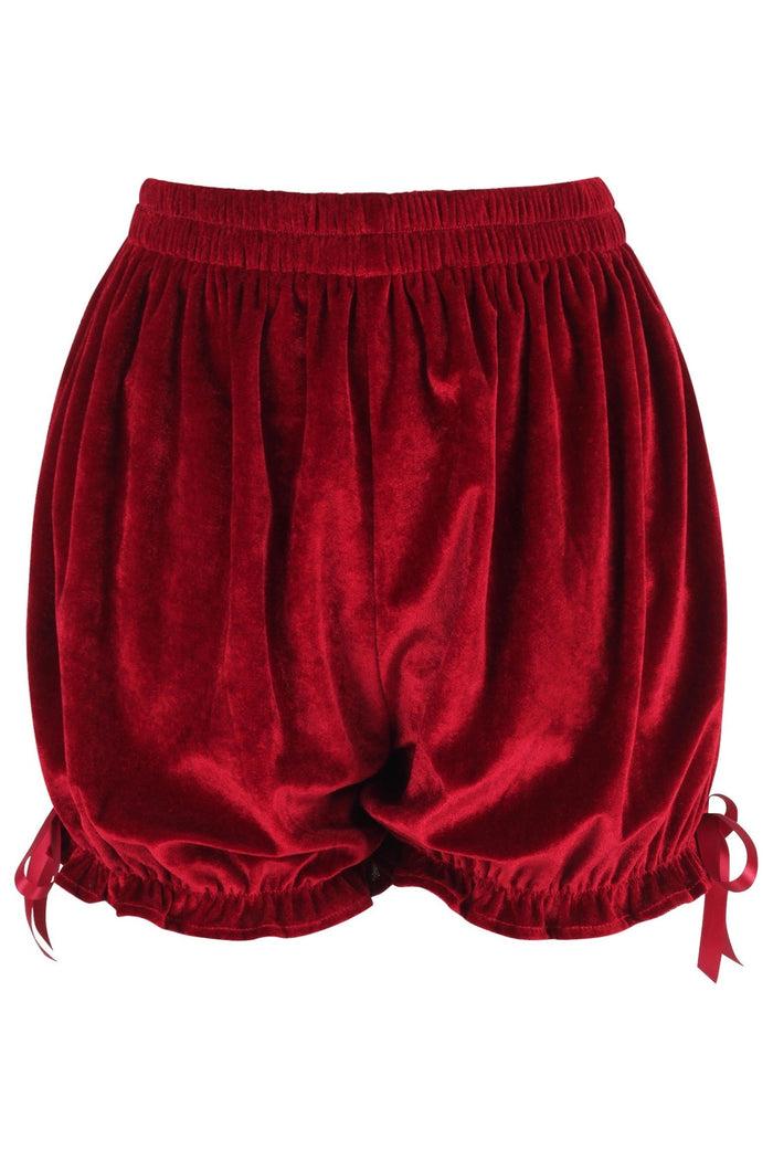 daisy beachwear Dark Red Velvet Bloomers