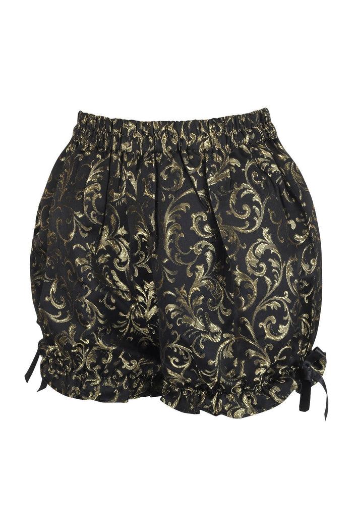 Daisy Beachwear Gold/Black Brocade Bloomers