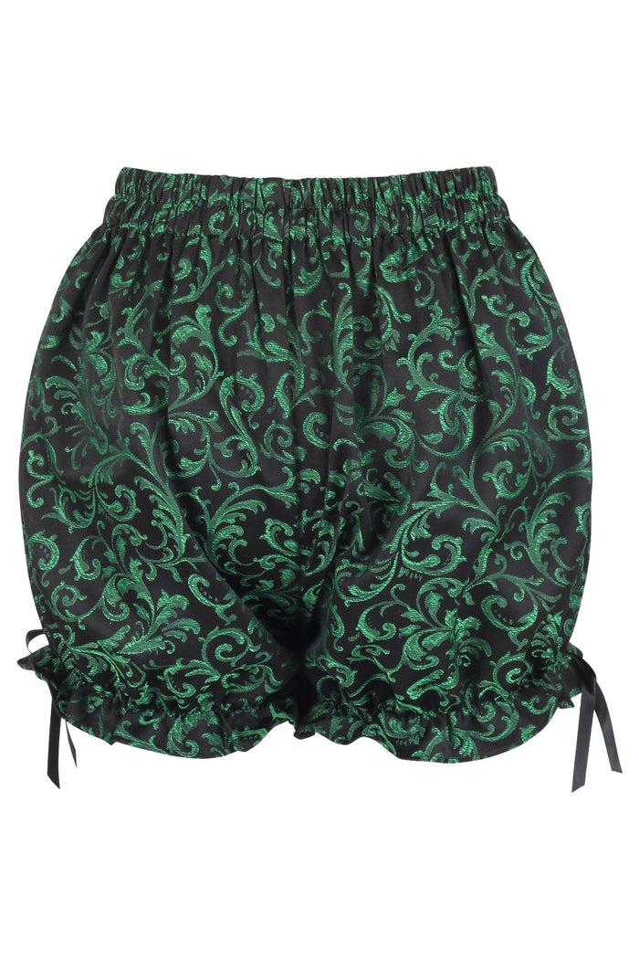 Daisy Beachwear Green/Black Brocade Bloomers