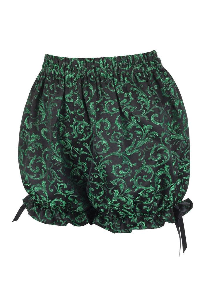 Daisy Beachwear Green/Black Brocade Bloomers