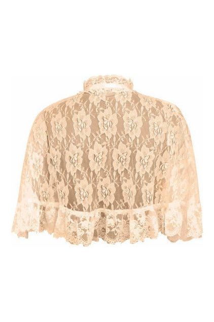 Daisy Beachwear Ivory Lace Cape