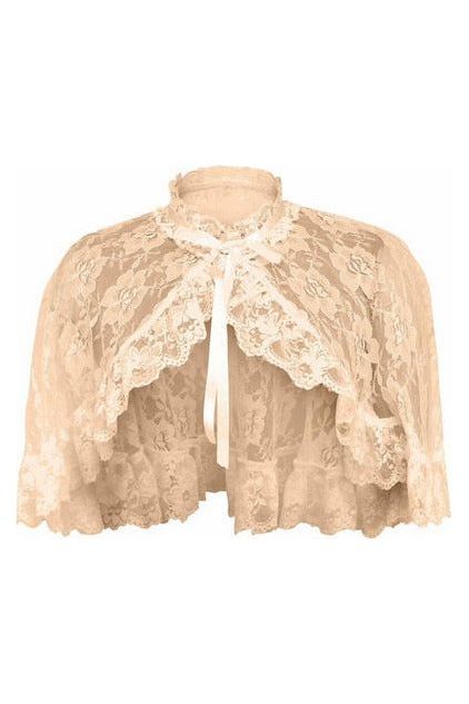 daisy beachwear Ivory Lace Cape