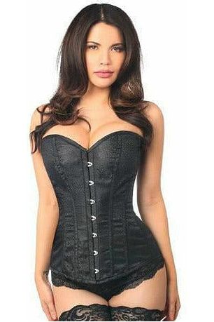 daisy beachwear Lavish Black Brocade Corset