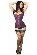 Daisy Beachwear Lavish Plum Brocade Corset