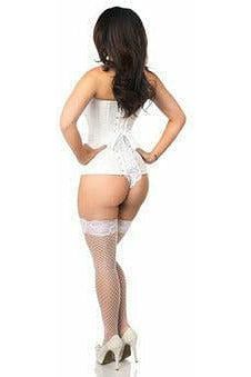 Daisy Beachwear Lavish White Brocade Corset