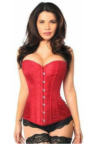 daisy beachwear Lavish Wine Brocade Corset