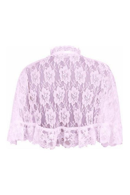 Daisy Beachwear Lt Pink Lace Cape