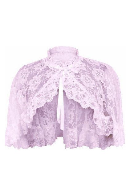 daisy beachwear Lt Pink Lace Cape