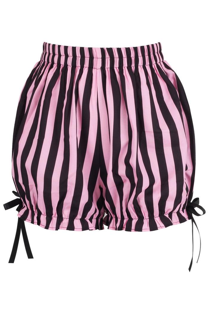 Daisy Beachwear Pink/Black Striped Bloomers