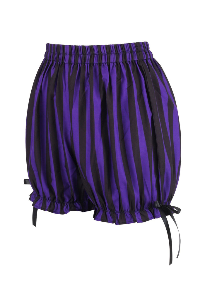 Daisy Beachwear Purple/Black Striped Bloomers