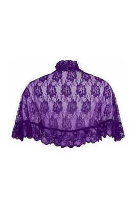 Daisy Beachwear Purple Lace Cape