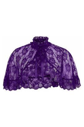 daisy beachwear Purple Lace Cape