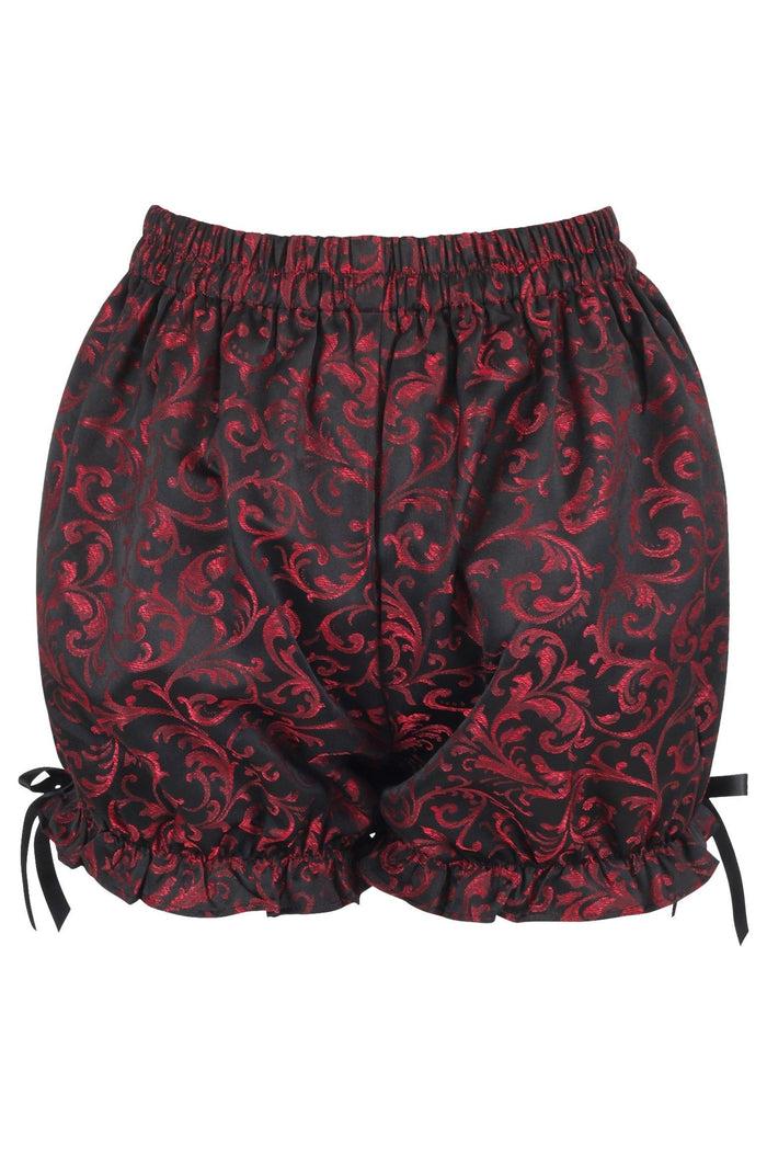 Daisy Beachwear Red/Black Brocade Bloomers