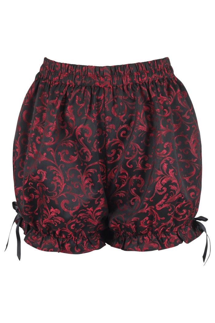 daisy beachwear Red/Black Brocade Bloomers