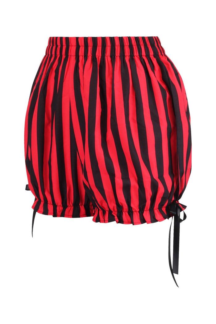 Daisy Beachwear Red/Black Striped Bloomers