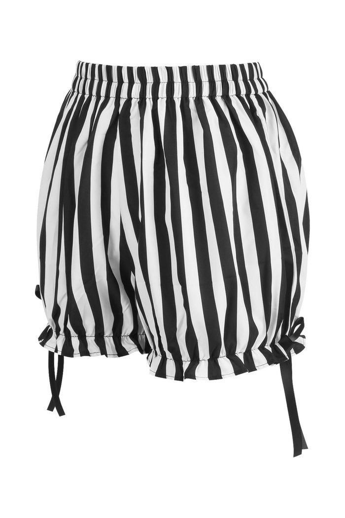 Daisy Beachwear White/Black Striped Bloomers