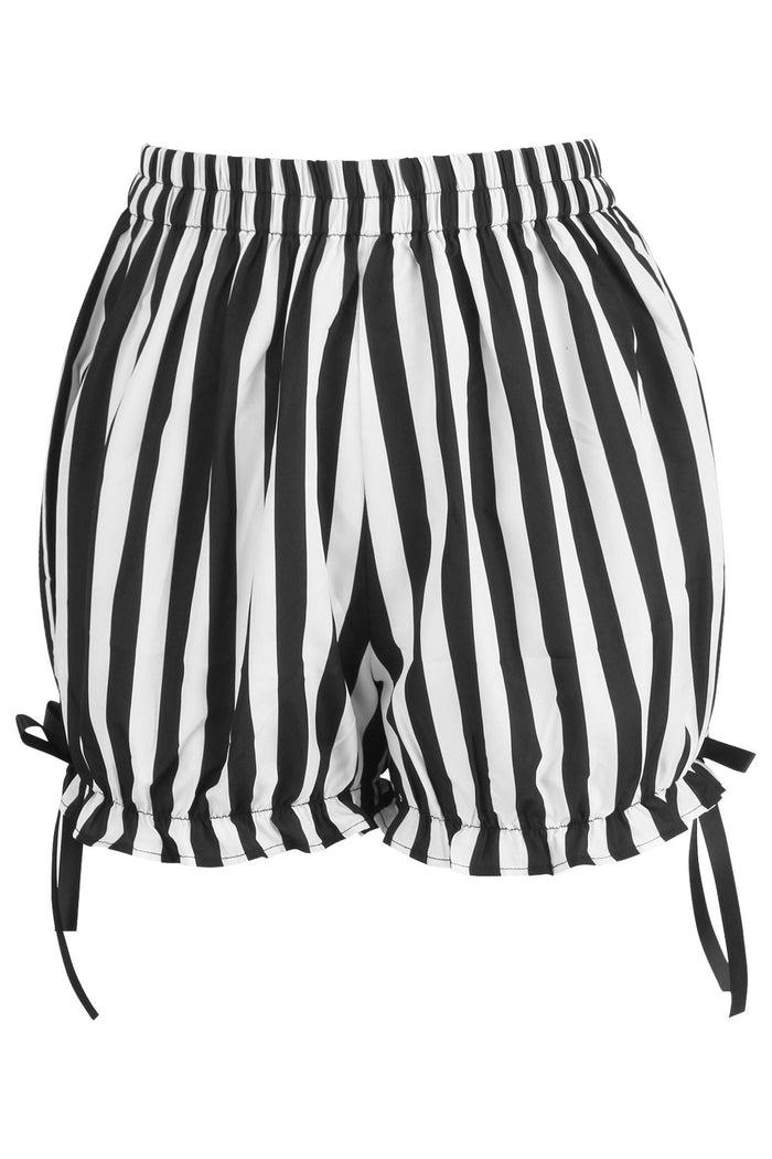 Daisy Beachwear White/Black Striped Bloomers