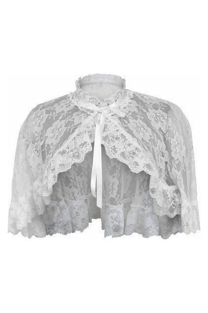 daisy beachwear White Lace Cape