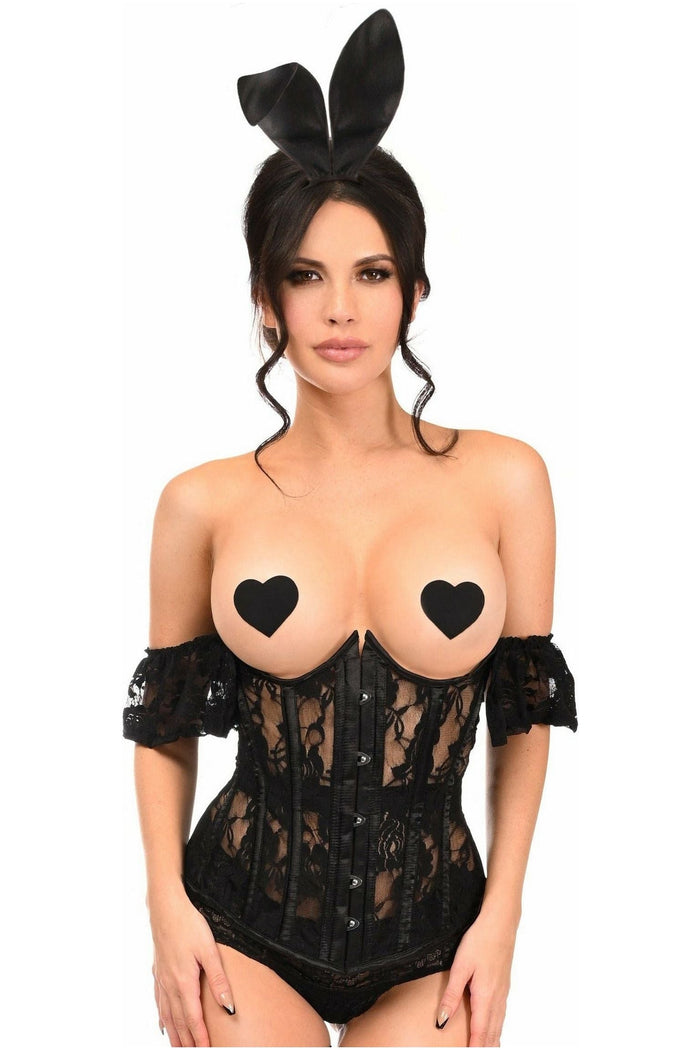 Daisy Beachwear Lavish 3 PC Daring Lace Bunny Corset Costume