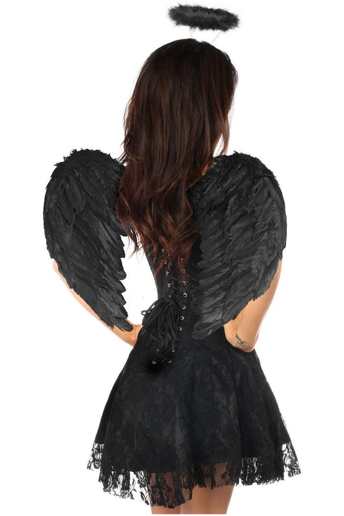 Daisy Beachwear Lavish 3 PC Dark Angel Corset Dress Costume