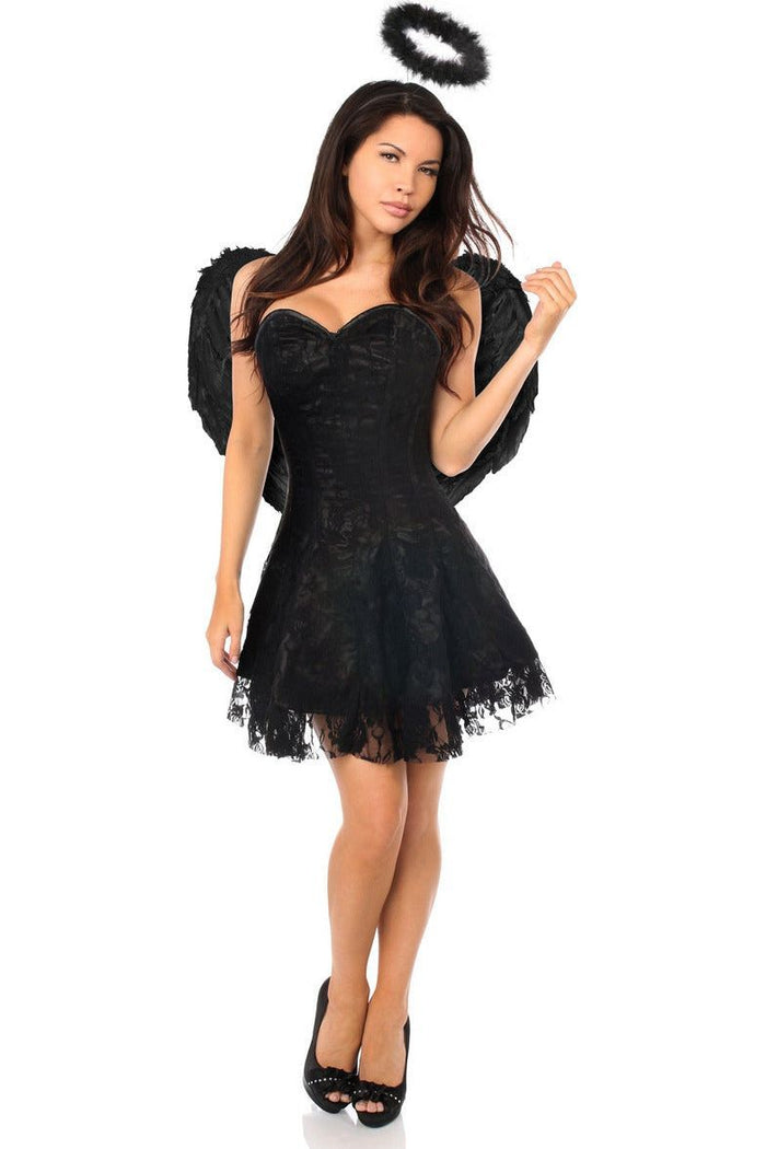 daisy beachwear Lavish 3 PC Dark Angel Corset Dress Costume