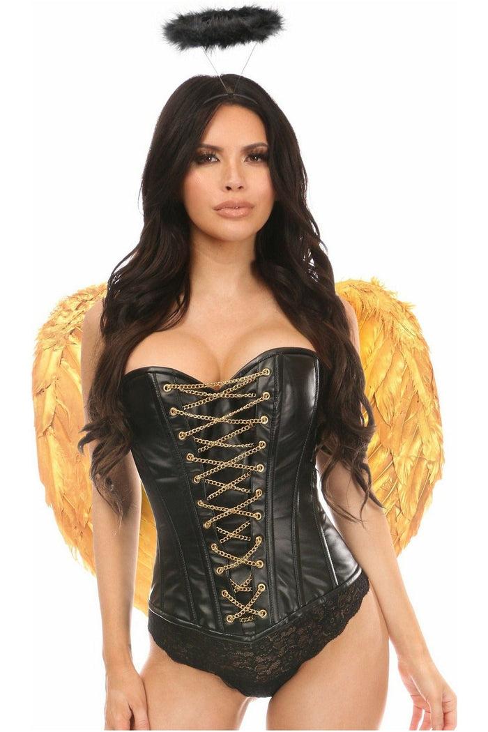 Daisy Beachwear Lavish 3 PC Golden Gothic Angel Corset Costume