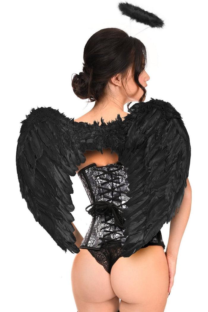 Daisy Beachwear Lavish 3 PC Gothic Dark Angel Corset Costume