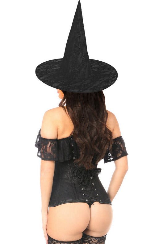 Daisy Beachwear Lavish 3 PC Premium Lace Witch Corset Costume