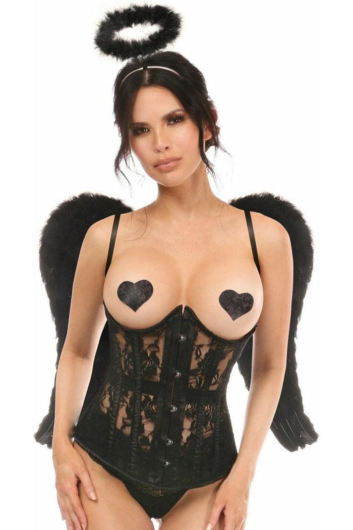 Daisy Beachwear Lavish 3 PC Sexy Daring Dark Angel Corset Costume