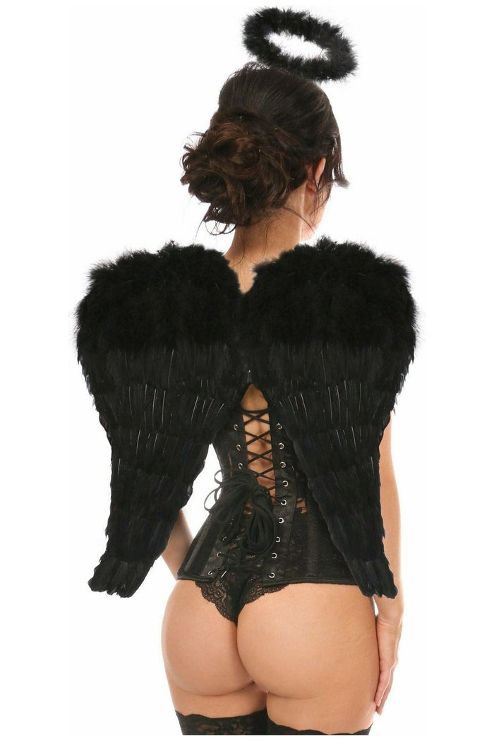 Daisy Beachwear Lavish 3 PC Sexy Daring Dark Angel Corset Costume