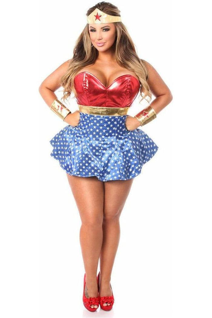 daisy beachwear Lavish 3 PC Superhero Corset Dress Costume