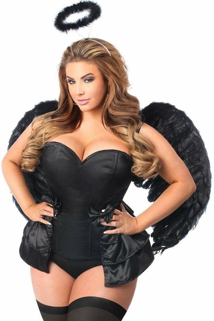 Daisy Beachwear Lavish 4 PC Angel Of Darkness Corset Costume