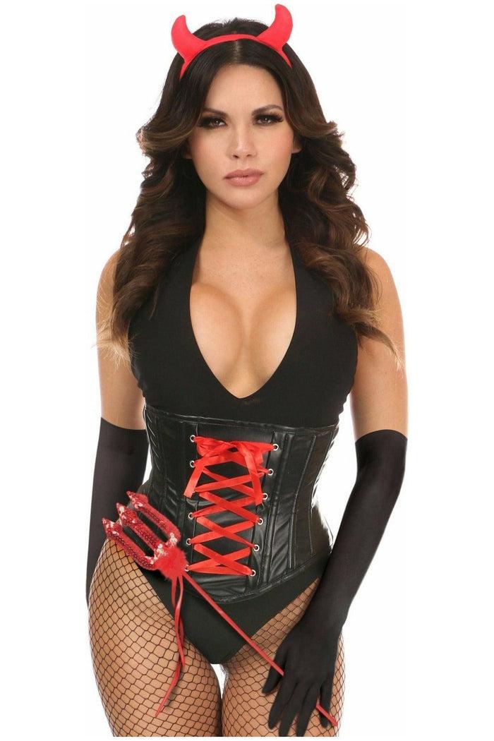 Daisy Beachwear Lavish 4 PC Sexy Devil Corset Costume