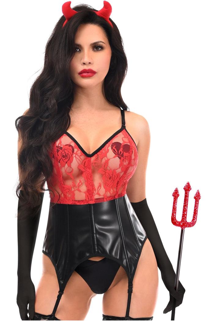 Daisy Beachwear Lavish 4 PC Sexy Devil Lingerie Costume