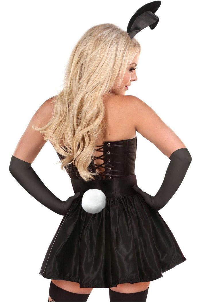 Daisy Beachwear Lavish 5 PC Flirty Black Bunny Corset Costume