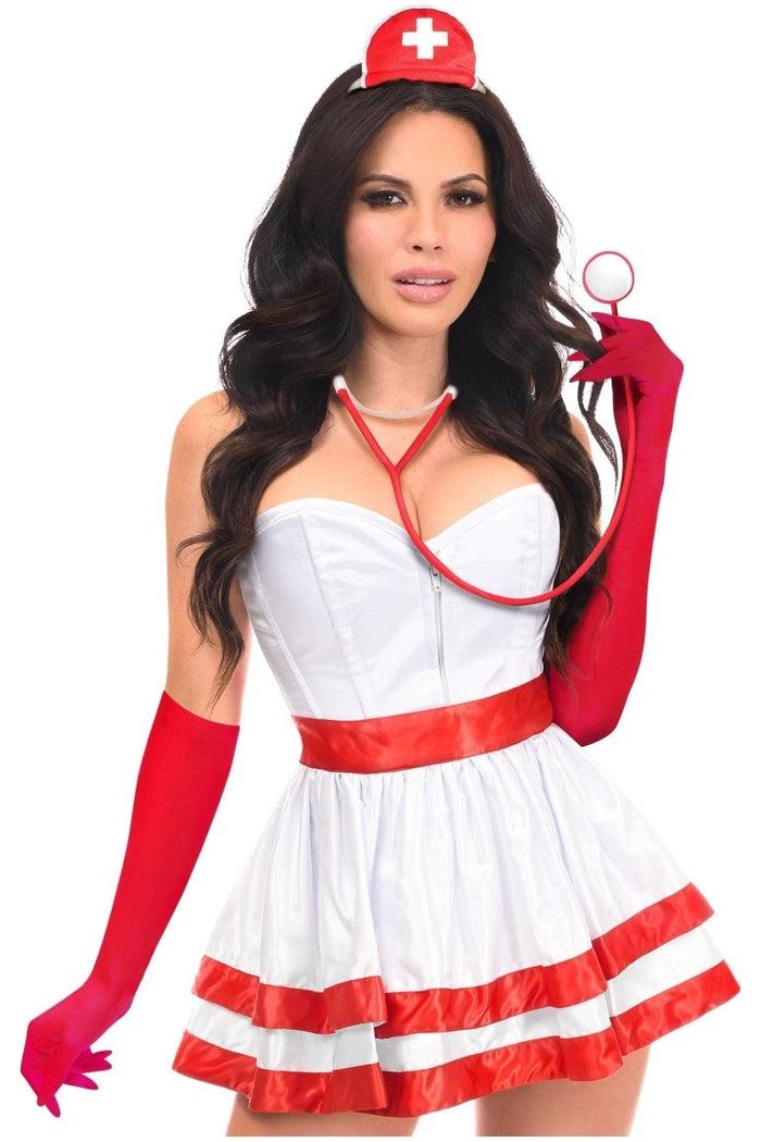 Daisy Beachwear Lavish 5 PC Heart Stopper Nurse Corset Costume