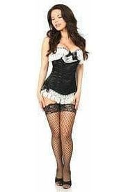 Daisy Beachwear Lavish Black Burlesque Corset W/Lace