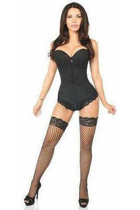 Daisy Beachwear Lavish Black Cotton Overbust Corset