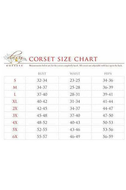 Daisy Beachwear Lavish Black Faux Leather Corset Belt Cincher W/Clasps