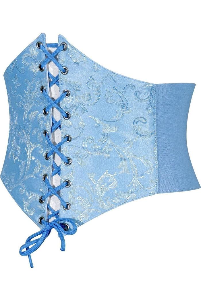 Daisy Beachwear Lavish Lt Blue Brocade Corset Belt Cincher