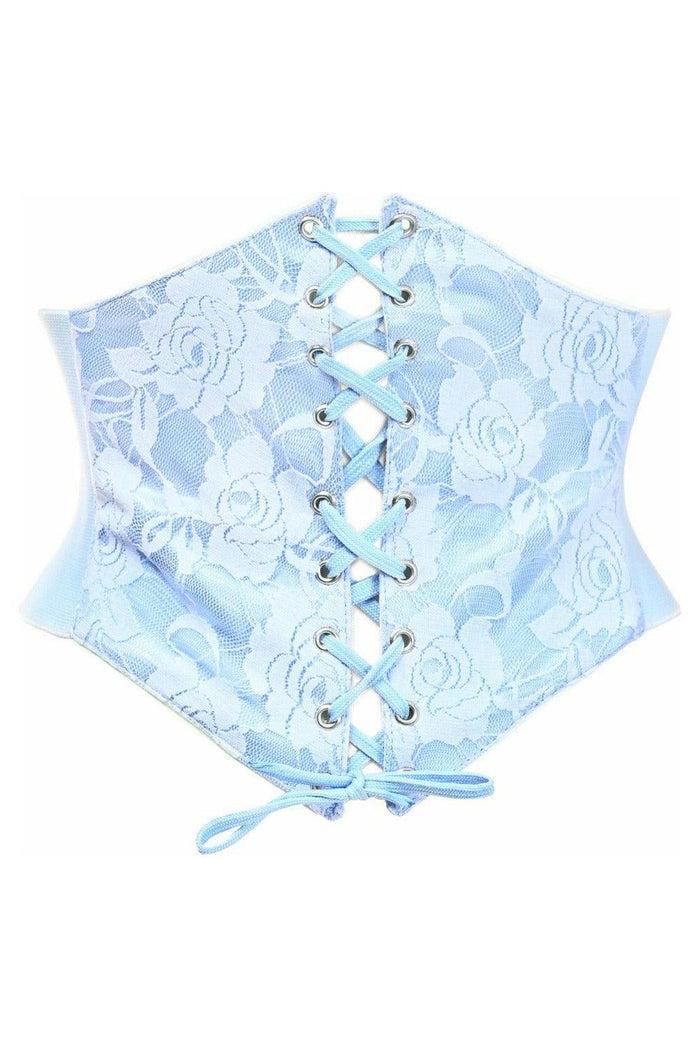 daisy beachwear Lavish Lt Blue Lace Corset Belt Cincher