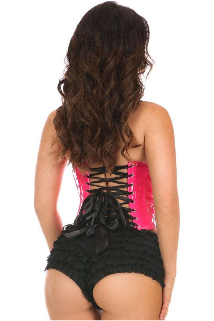 Daisy Beachwear Lavish Pink Patent PVC Underwire Bustier