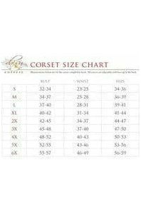 Daisy Beachwear Lavish Red Roses Satin Open Cup Waist Cincher