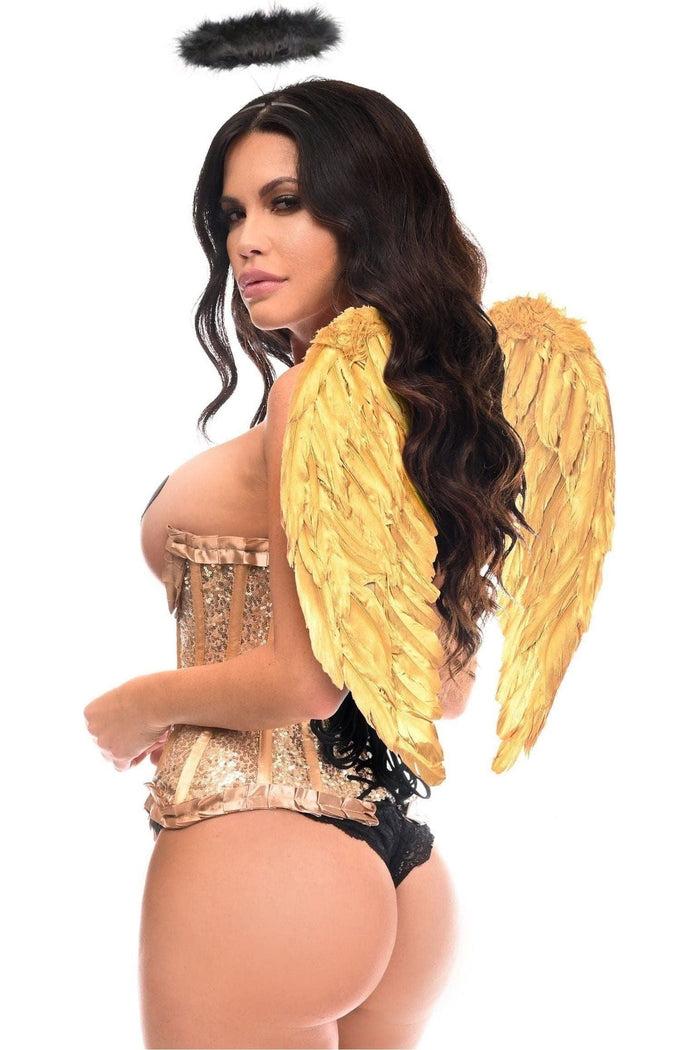 Daisy Beachwear Top Drawer 3 PC Golden Angel Corset Costume