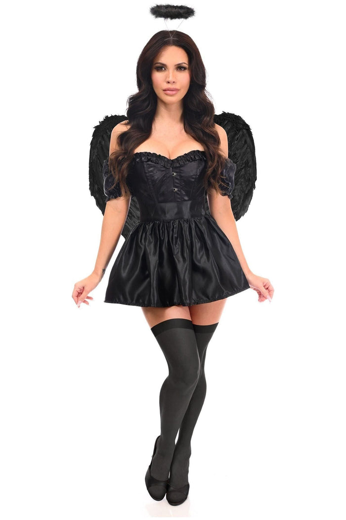 daisy beachwear Top Drawer 4 PC Dark Angel Corset Costume
