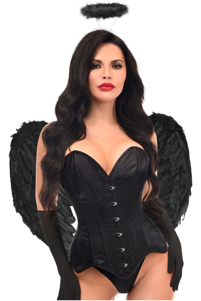 Daisy Beachwear Top Drawer 4 PC Gothic Angel Premium Corset Costume