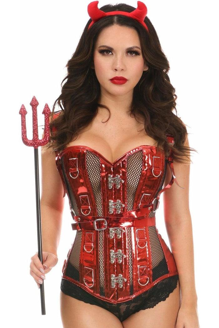 Daisy Beachwear Top Drawer 4 PC Sexy Devil Corset Costume