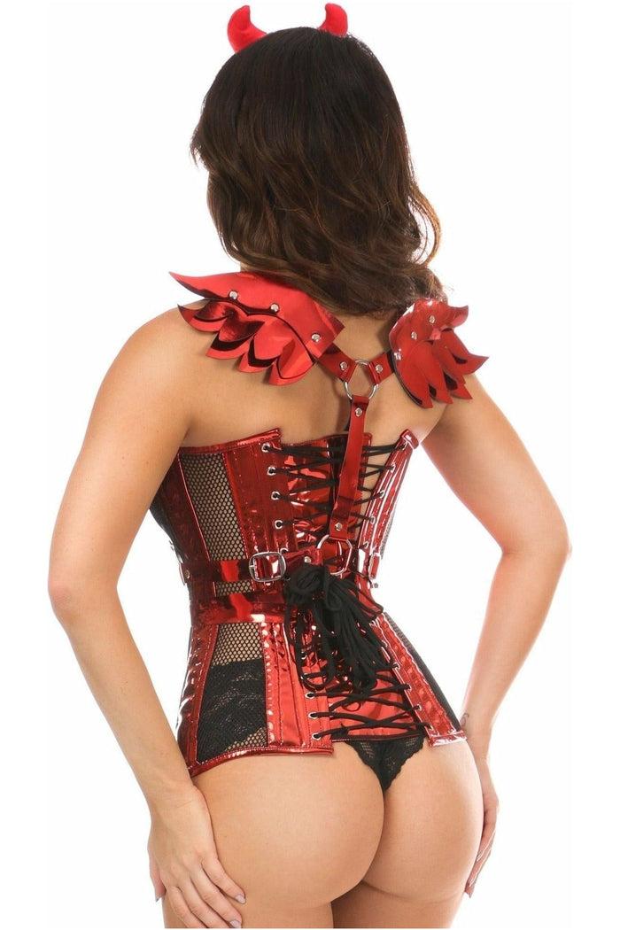Daisy Beachwear Top Drawer 4 PC Sexy Devil Corset Costume