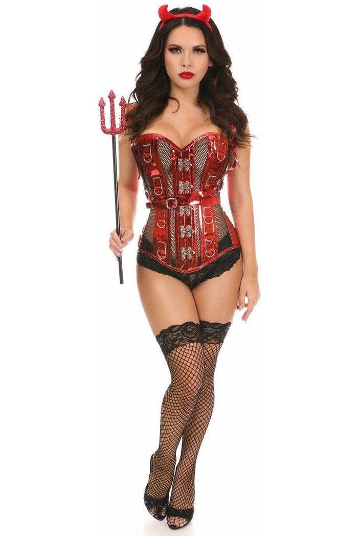 daisy beachwear Top Drawer 4 PC Sexy Devil Corset Costume
